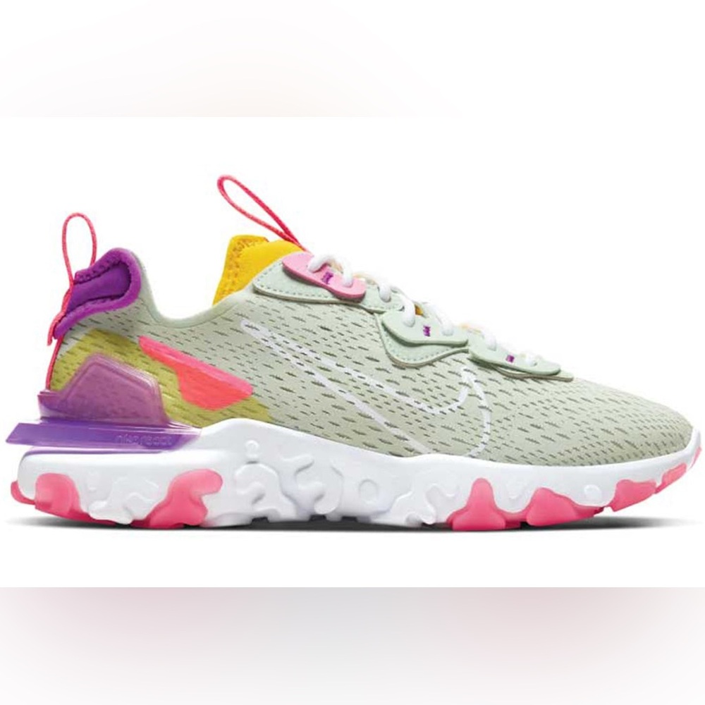 SALE!! RARE Nike React Vision D/SM/X Women’s Sneakers Size 9.5 Pistachio Frost - Picture 4 of 11